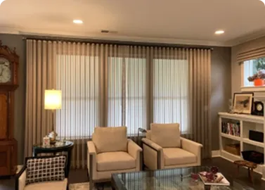 Light brown Sheer Curtains Dubai